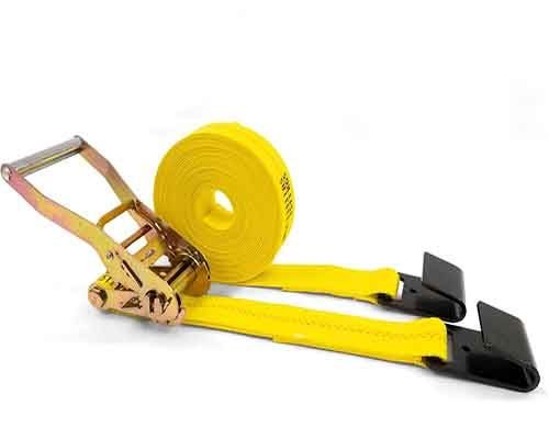 1. Flat-Hook Ratchet Straps