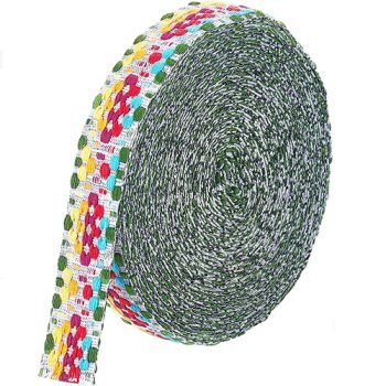 Colorful Polycotton Jacquard Webbing