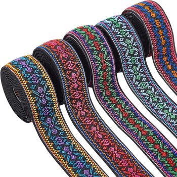 Custom Elastic Woven Jacquard Ribbon