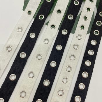 Custom Eyelet Cotton Webbing