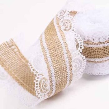 Custom Lace Jute Ribbon