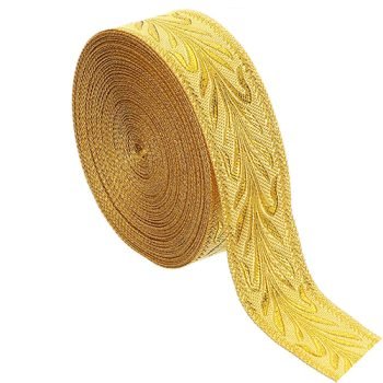 Custom Leaf Pattern Jacquard Ribbon