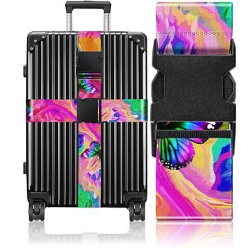 Custom Pattern Luggage Straps for Suitcases